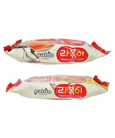 Paldo Korean Noodle Stirfried Rice Cake with Ramen Noodles 145g, Pack of 4 - 20.32 Ounce - Buy Online on SooperMarket.com