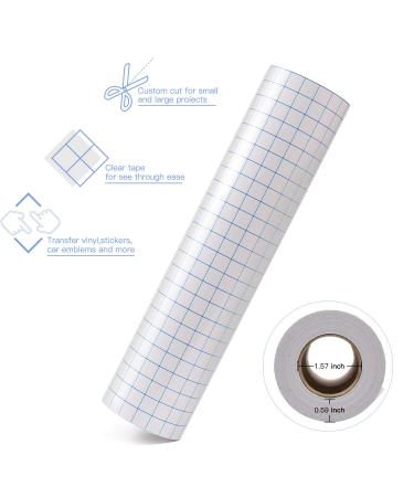 JANDJPACKAGING Transfer Tape for Vinyl - 12 x 50 FT w/Blue Alignment Grid for Adhesive Vinyl - Medium Tack Vinyl Transfer Tape for Silhouette Cameo - Buy Online on SooperMarket.com