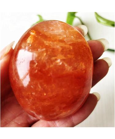 Natural Crystal Rough Natural Stone Red Hematoid Quartz Crystal Palm Home Decoration Meditate and Crystals 1pc (Color : 170-180g) - Buy Online on SooperMarket.com