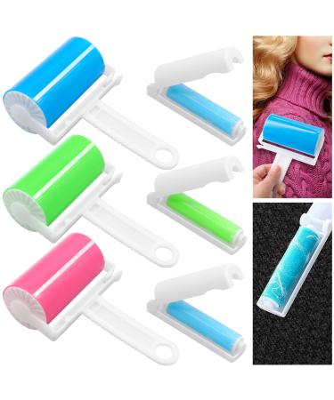 Inheming 6 Set washable lint roller reusable animal hair remover lint roll animal hair lint brush to the cat hair & dog hair remove in 2 sizes for sofa car bed clothing clothing clothing clothing clothing clothing