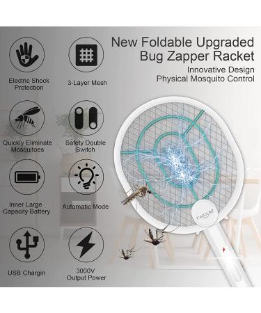Faicuk Foldable Bug Zapper Racket - Rechargeable Electric Fly Swatter 1 Pack - Buy Online on SooperMarket.com