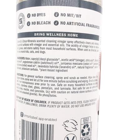 Schmidt's Deodorant Spray Vinegar Citrus Minerals 15oz - Multi-Surface Cleaner - Buy Online on SooperMarket.com