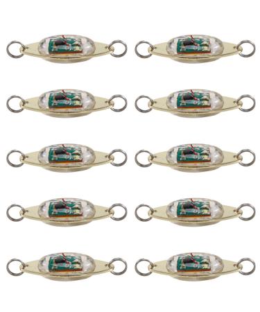 Exogio 10 pieces led fishing bait fishing underwater bass bass halibut flasher towing fishing deep drops light flashing light bait curls
