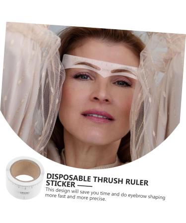 MAGICLULU 100 Pcs Eyebrow Measuring Tool Microblading Eyebrow Ruler Kit Make up White Supplies Paper - Buy Online on SooperMarket.com