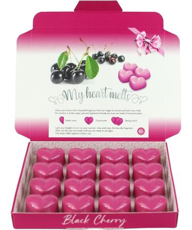 Black cherry fragrance wax cubes - fragrance wax for fragrance lamp tealight & electrical wax melts made of soy wax vegan & animal -friendly room fragrance fragrance wax aromatherapy black cherry