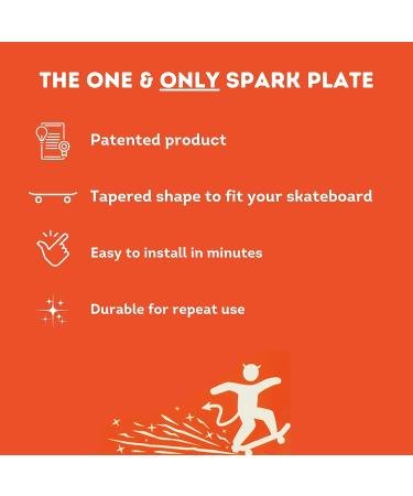 Tail Devil Skateboard Spark Plate | Enhance Your Skateboard with Sparks | Premium Skateboarder Accessory | Sparking Tail Plate Attachment (1 Pack) - Buy Online on SooperMarket.com