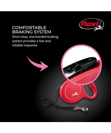 Buy Flexi Classic Retractable Dog Leash for Small Dogs - 4.9m Up to 11.8kg Red - International Shipping Available - Buy Online on SooperMarket.com