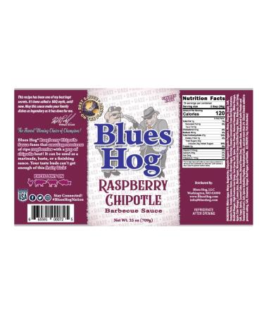 Blues Hog Raspberry Chipotle BBQ Sauce 25 oz Squeeze Bottle - 1.56 Pound Pack of 1 - Buy Online on SooperMarket.com