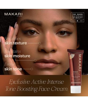 Makari Exclusive Active Intense Tone Boosting Face Cream 1.7 oz | Skin-Brightening & Moisturizing | Reduces Wrinkles | For Dry, Normal, & Mature Skin - Buy Online on SooperMarket.com