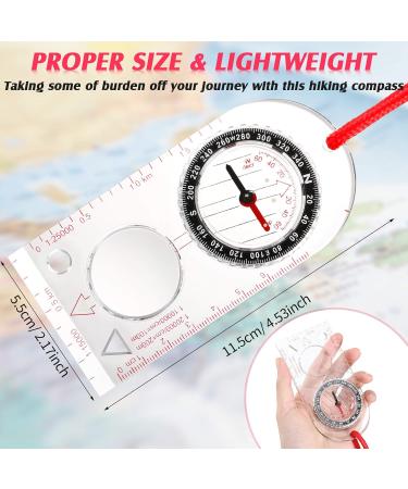 Skylety Navigation Compass - Perfect for Boy Scouts & Hiking | Adjustable Inclination & Compact Size (12.5 x 6.0 cm) - Buy Online on SooperMarket.com