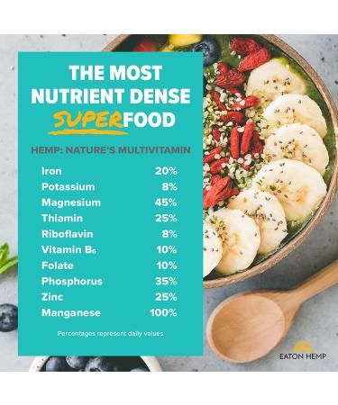 USDA Organic Eaton Hemp Hearts 24oz - Vegan Plant Protein with Omegas, Non-GMO, Gluten-Free - Paleo & Keto Friendly - Buy Online on SooperMarket.com
