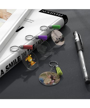 JIARON Acrylic Blank Keychains  200Pcs Acrylic Blank Keychain kits with 50 Pcs Acrylic Keychain Blanks  50 Pcs Keychain Tassels 50 Pcs Key Rings with Chain and 50 Pcs Jump Rings for DIY Keychain - Buy Online on SooperMarket.com