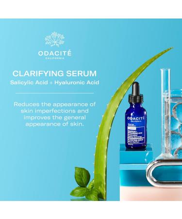 Odacite Clarifying Salicylic & Hyaluronic Acid Serum for Acne - Reduce Blemishes & Clogged Pores - 1 Fl Oz | International Shipping Available - Buy Online on SooperMarket.com