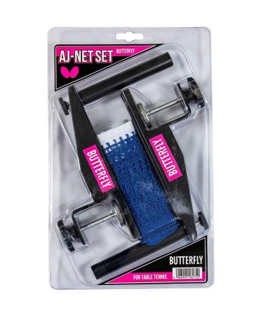 Butterfly AJ Table Tennis Net Set  The AJ Net Set Fits Table Tennis Tables up to 1.75 inches Thick  Length of The Net Set is 72 inches  Adjustable Height and Tension