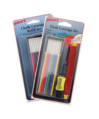 Allary Sewing Chalk Pen and Refill Bundle for Marking Fabric and Patterns