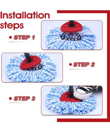 RinseClean Spin Mop Replacement Base - CRTHL Rotating Triangle Head Cover - EasyWring Spin Mop Accessories - Red, Plastic Base Case - Buy Online on SooperMarket.com