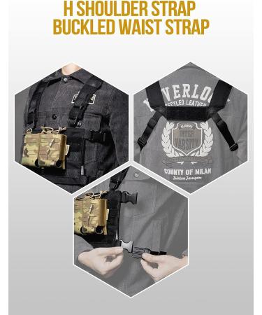 OneTigris ROC Chest Rig Tactical Modular Panel with Removable Shoulder Strap and Waist Strap Black  Version 2.0 - Buy Online on SooperMarket.com