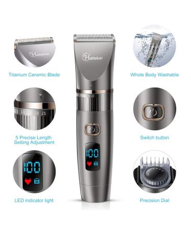 Hatteker Men's 3-in-1 Beard & Hair Trimmer Kit â€“ Cordless, Waterproof Grooming Tool - Buy Online on SooperMarket.com