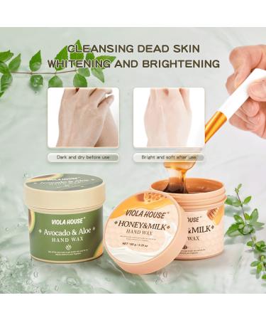 Viola House Handmask - Moisturizing & Peeling Mask for Cracked Dry Aging Hands (150g Avocado & Aloe) - Skin Repair & Brightening - Buy Online on SooperMarket.com