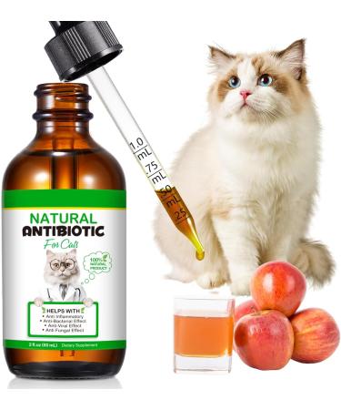 Natural Antibiotics for Cats 2 PCS Cat Antibiotics- Cat Multivitamin is anti-bacterial effect antibiotics for cats Supports Immune & Cats Allergy Relief Health Supplies Cats UTI Antibiotics(60ml) - Buy Online on SooperMarket.com