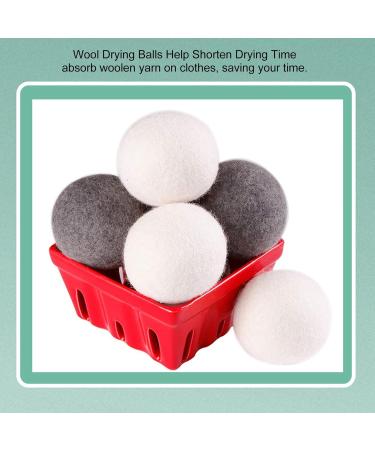 Soothing Wool Balls for Dryer Ecofriendly Clothing Care Softening Pom Laundry Balls Enhance Textile Adhesion Drying Aids (6cm) - Buy Online on SooperMarket.com