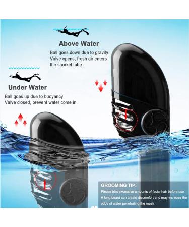 OUSPT Full Face Snorkel Mask with Detachable Camera Mount - Panoramic 180 View, Safety Breathing System, Anti-Fog, Anti-Leak - Adult&Kids Black Large - Buy Online on SooperMarket.com