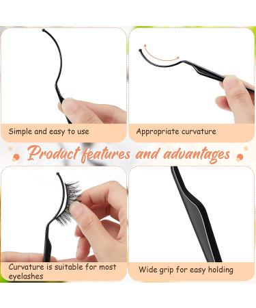 30-Piece False Eyelashes Display Stick & Applicator Tool Set - Black | Eyelash Extension Supplies for Grafted Eyelashes - Buy Online on SooperMarket.com