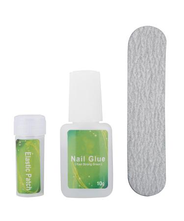 Ingrown Toenail Patch Ingrown Toenail Corrector Toenail Correction Patch Glue Toenail Patch with Elastic Gasket for Women Men Ingrown Toenail Kit (12 Pieces)