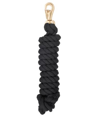 Tough 1 Economy Cotton Lead with Trigger Bull Snap 3/4-Inch x 8 1/2-Feet Black