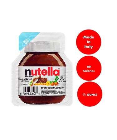 Nutella Mini Snack Pack to Go - 80 Calories per Cup, Portion Control, Eco-Friendly Spoons - Back to School Gift Box - Buy Online on SooperMarket.com