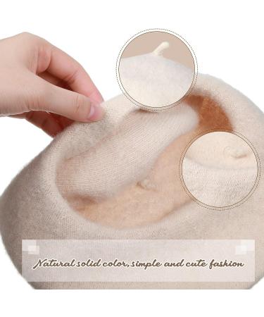 4 Pieces Toddler Wool Beret Set - Classic French Beret Hat for Girls - Buy Online on SooperMarket.com