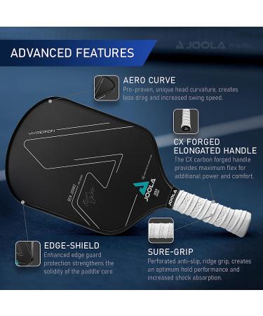 JOOLA Ben Johns Hyperion CFS 16 Pickleball Paddle - USAPA Approved Tournament Racket with Max Spin Surface & Elongated Handle - Buy Online on SooperMarket.com