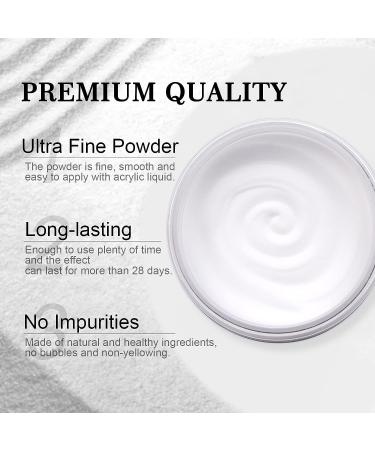 Saviland Clear Acrylic Powder 5.29OZ - Professional Salon-quality Polymer for Nail Extension, French Manicure & Nail Carving - Buy Online on SooperMarket.com