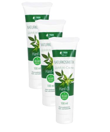 Hemp Oil Natural Cosmetics Cream 3 Pieces Hand Cream Hemp Oil 100ml per Tube