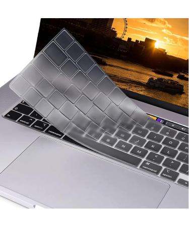 Ultra Thin Keyboard Cover for 2022-2024 MacBook Air 15 M2 M3 & Pro 14 16 M1 M2 Max - EU Layout with Touch ID | Perfect Fit for A3114 A3113 Models - Buy Online on SooperMarket.com