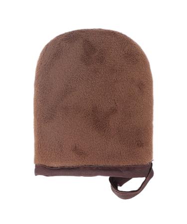 Aplicador de guante autobronceador guante de bronceado s per suave aplicador de loci n de guante flocado peque o guante de bronceado sin sol adecuado para aplicaci n de guante (Marr n)