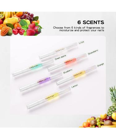 SAVILAND Cuticle Oil 6PCS Pen for Nail Growth Treatment - Nail Strengthener and Growth Oil Kit 0.08 Fl Oz (Pack of 6) - Buy Online on SooperMarket.com
