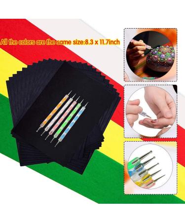 100 Sheets Carbon Transfer Paper with 5 Embossing Styluses - 8.3 x 11.7 inch - Buy Online on SooperMarket.com