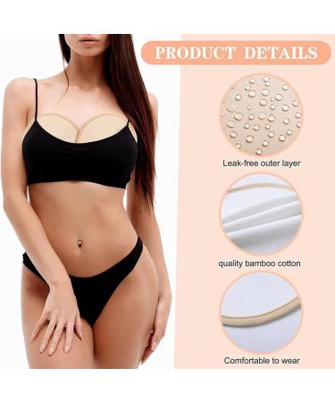 Horoper 2-Pack Reusable Castor Oil Breast Pads - Washable Nursing Inserts for Breastfeeding & Discharge Relief - Buy Online on SooperMarket.com