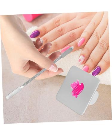 5 Sets Ring Palette Manicure Pigment Mixing Tool - Makeup Mixing Plates & Spatula for Perfect Cosmetic Blending - Buy Online on SooperMarket.com