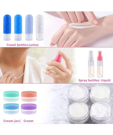 Travel Bottles Set - 16 Silicone BPA-Free 90ml Bottles for Easy Travel Packing - Buy Online on SooperMarket.com