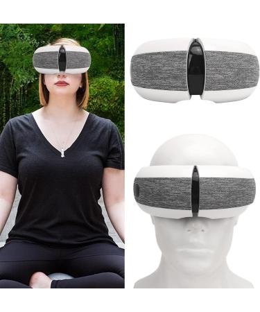 Rechargeable Eye Massage Device - Warmth Vibration & Compression - Bluetooth Mask for Eye Circles & Dry Eyes - 4 Modes - Buy Online on SooperMarket.com