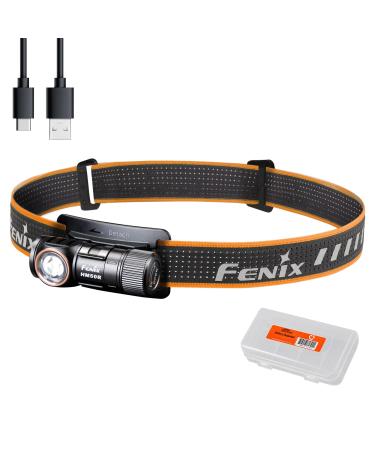Fenix HM50R v2.0 Headlamp, 700 Lumen USB-C Rechargeable Lightweight with White/Red Light, with Lumentac Organizer