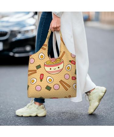 XIAOYANS Delicious Sweet Ramen Extra Large Capacity Shoulder Canvas Bag For Shopping Travel Daily Use - Buy Online on SooperMarket.com