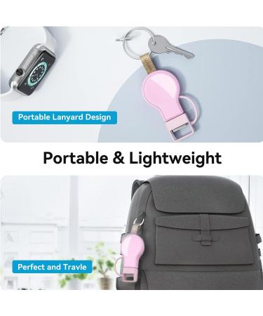LVFAN Portable Apple Watch Charger - Fast Magnetic USB Wireless Charging for Series 8 7 6 5 4 3 2 1 SE - Ideal for Travel and Car Use (Pink) - Buy Online on SooperMarket.com
