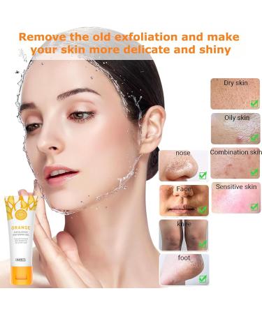 Face Exfoliator Exfoliating Face Wash Vitamin C Face Scrub Exfoliator Cleansing Balm Facial Cleanser for Men & Women Smooth Orange Blossom - Nourishing - Buy Online on SooperMarket.com