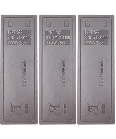 (3 PCS)2000mAh RSC7220 13445 NiMH 592 Battery for Scanreco/Palfinge 592 590 960 RC400 EA2512 13445 BS590 16131 Battery fit Part No.RSC7220 Crane Remote Control Battery (7.2 Volt 2.0Ah Ni-MH)