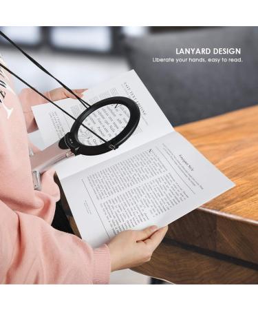 LED Magnifying Glass 2X & 6X Hands Free Chest Rest Lighted Reading Inspection Knitting Embroidery for Low Vision Seniors - Buy Online on SooperMarket.com