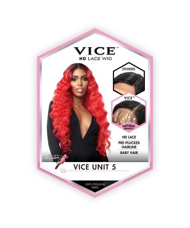 Sensationnel Vice Lace Front Wig - HD Transparent Lace, Pre-plucked Hairline, Babyhair, 5 Inch Deep Part - Vice Unit 05 (1B) - Buy Online on SooperMarket.com
