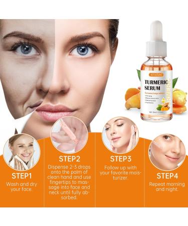 Turmeric Serum for Dark Spots Removal Turmeric Dark Spot Corrector Serum for Face & Body Turmeric Oil Age Spot Corrector Skin Care Moisturizing Serum - Buy Online on SooperMarket.com